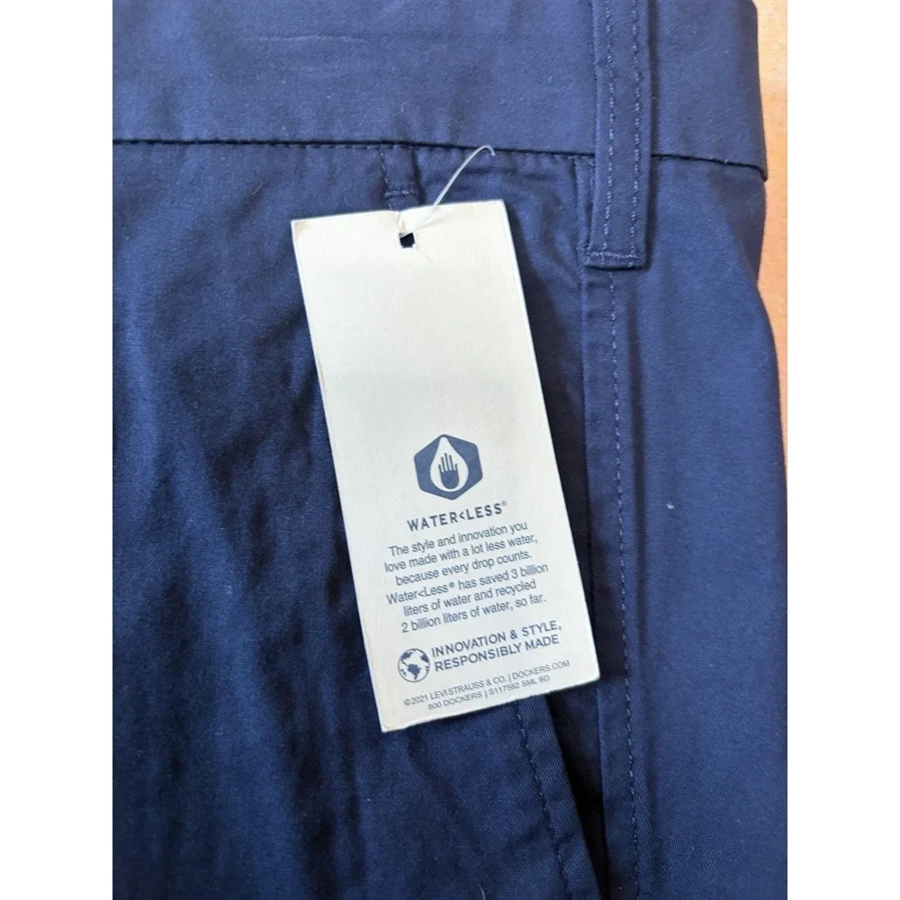 New! Big & Tall  Dockers Ultimate Shorts Supreme Flex Mens Size 52 Navy Blue